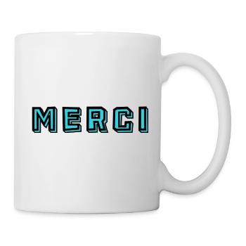 MAÎTRESSE. MAITRE. MERCI. MERCI MAÎTRESSE. MAITRE - Mug blanc - blanc - Droite