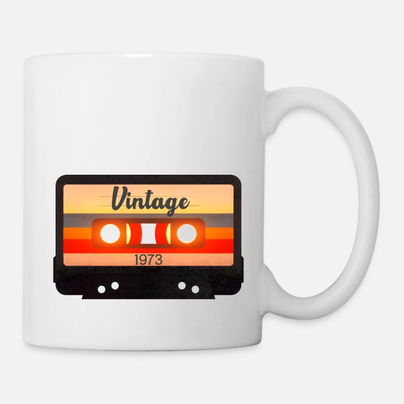 Cassette Vintage 1973 - Mug blanc - blanc