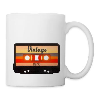 Vintage 1970's Cassette - Mug - white - Right