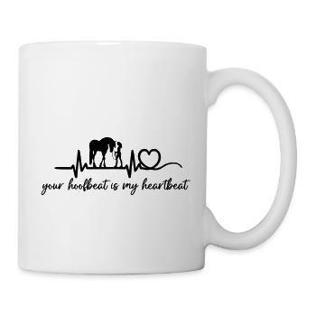 your hoofbeat is my heartbeat Trust - Mug - white - Right