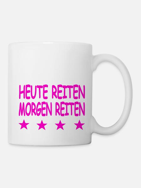 Reiten - Tasse - Weiß