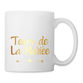 Golden Bride Team - Bride Gift - Mug - white - Right