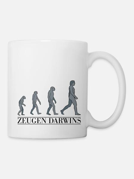 Zeugen Darwins - Darwin versus Jehova - Tasse - Weiß