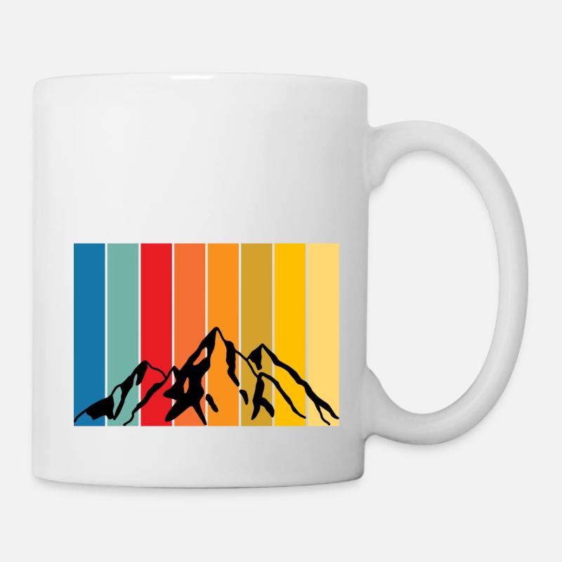 Bergschatten - Tasse - Weiß