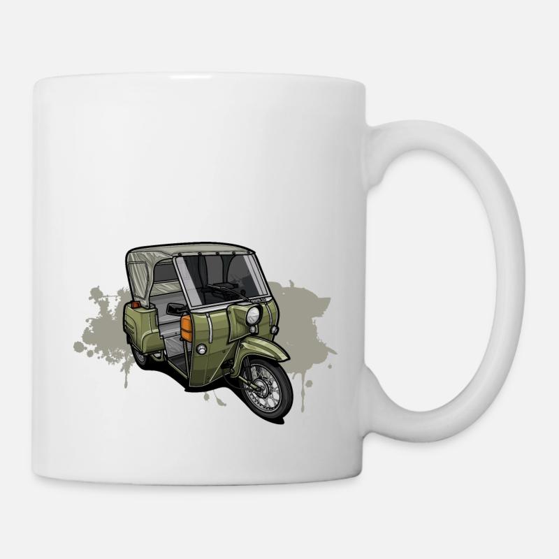 Duo DDR Dreirad - Illustration - Tasse - Weiß
