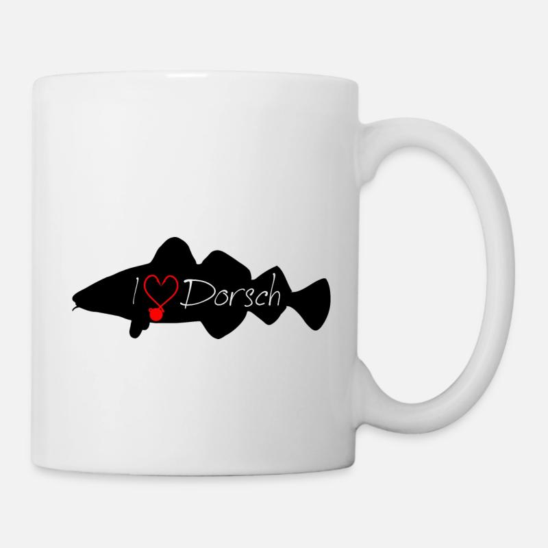 i Love Cod Black - Mug - white