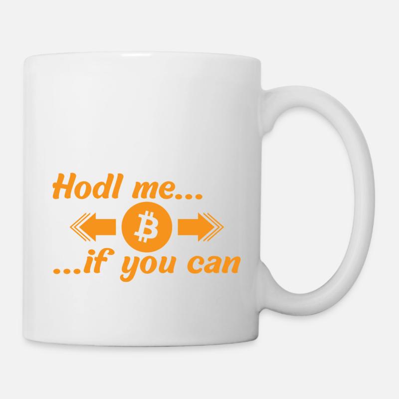 BTC Hold me if you can - Mug - white