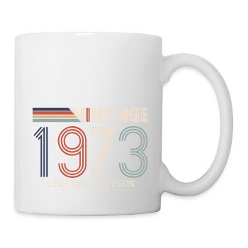 Jahrgang 1973 Jubiläumsgeschenk - Jahrgang 1973 - Tasse - Weiß - Rechts