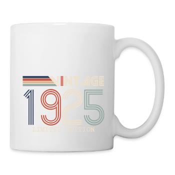 Vintage 1925 Cadeau Anniversaire - Millésime 1925 - Mug blanc - blanc - Droite