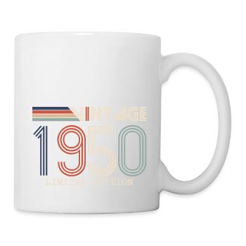 Vintage 1950 Cadeau Anniversaire - Millésime 1950 - Mug blanc - blanc - Droite