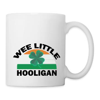 St Patricks Day Wee Little Hooligan Funny - Mug - white - Right