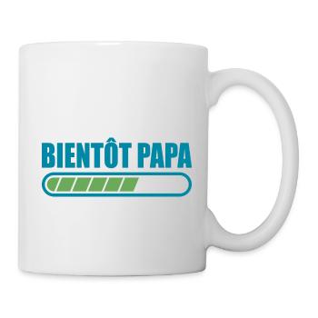 bientôt papa cadeau annonce drôle promu futur papa - Mug blanc - blanc - Droite