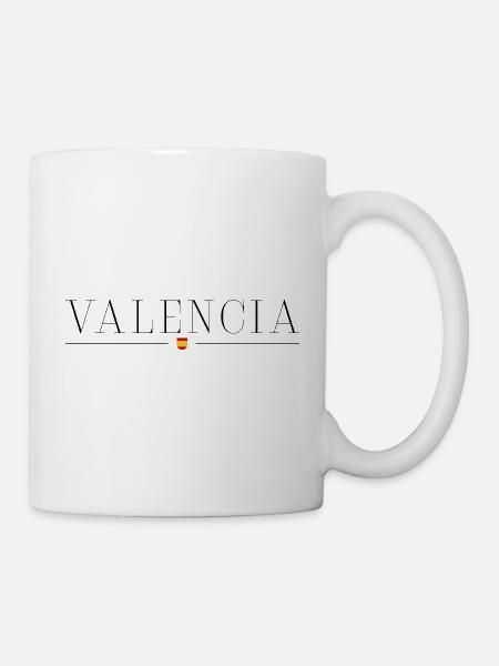 Valencia Stil T-Shirt - Tasse - Weiß