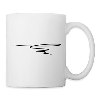 Decorative line. Text decoration. Hand drawn. - Mug - white - Right