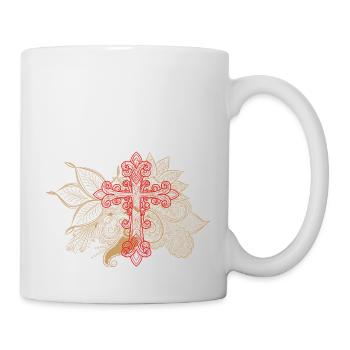 Kreuz - Tasse - Weiß - Rechts