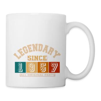 Legendary since 1957 vintage rétro anniversaire - Mug blanc - blanc - Droite