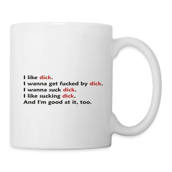 likdick - Tasse - Weiß - Rechts