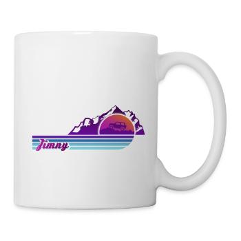 JB74 JB64 Jimny Vintagedesign Surf 80's Offroad 4x - Tasse - Weiß - Rechts