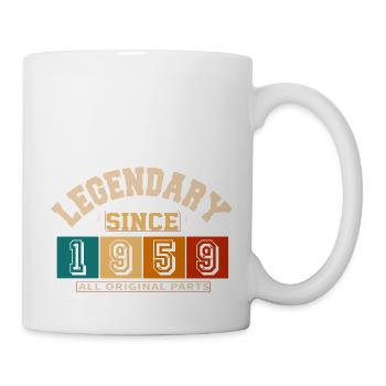 Legendary since 1959 vintage rétro anniversaire - Mug blanc - blanc - Droite