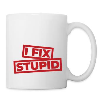 I Fix Stupid - First Aid for Medical Professionals - Mug - white - Right