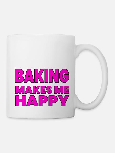 Backen - Tasse - Weiß
