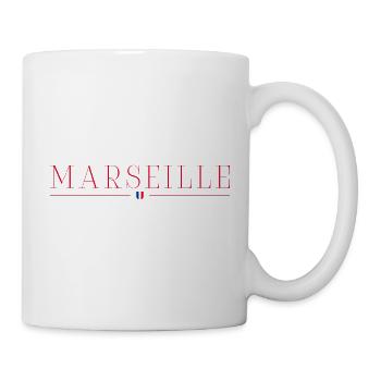 Marseille, France Style Design T-Shirt - Mug blanc - blanc - Droite