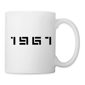 Année de naissance Né(e) - Fabriqué en 1967 - Mug blanc - blanc - Droite