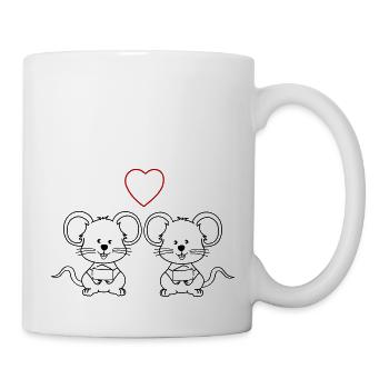 Mice in love 2 - Mug - white - Right