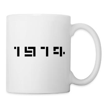 Geburtsjahr Geburtstag Born In - Made in 1974 - Tasse - Weiß - Rechts