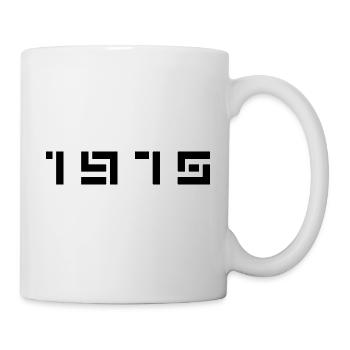 Geburtsjahr Geburtstag Born In - Made in 1975 - Tasse - Weiß - Rechts