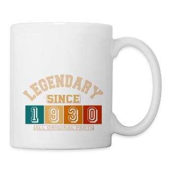 Legendary since 1930 Vintage Retro Anniversary - Mug - white - Right
