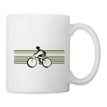 Cycliste - Mug blanc - blanc - Droite