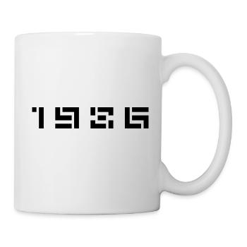 Année de naissance Anniversaire Né(e) en 1986 - Mug blanc - blanc - Droite