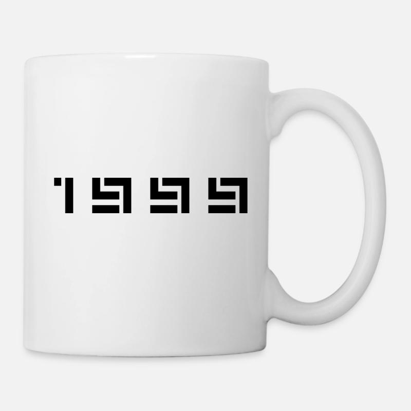 Année de naissance Anniversaire Né(e) en 1999 - Mug blanc - blanc