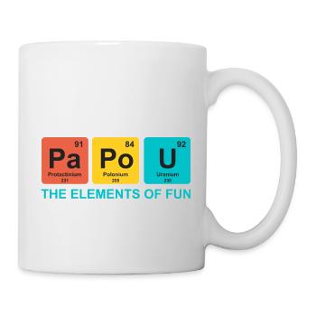 papou elements science cadeau papa drole - Mug blanc - blanc - Droite