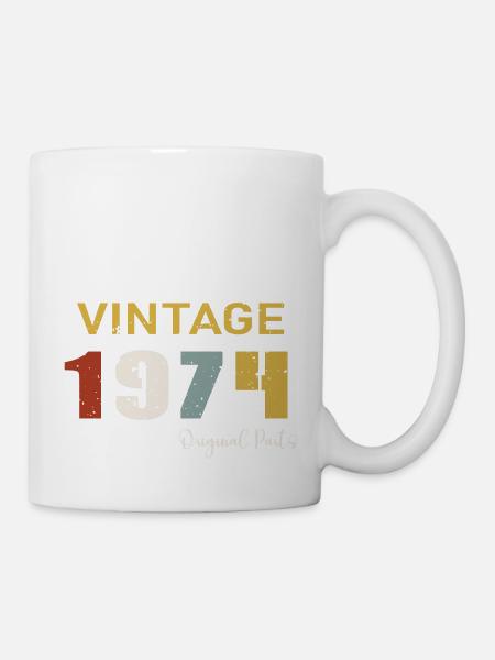 Original parts 1974 - 50th Anniversary Gift - Mug - white