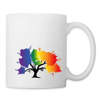 Arbre LGBTQIA+ - Mug blanc - blanc - Droite