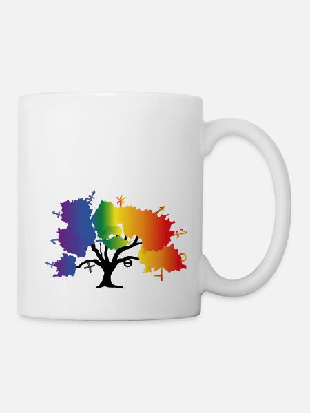 Arbre LGBTQIA+ - Mug blanc - blanc