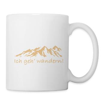 Ich geh' wandern - Tasse - Weiß - Rechts