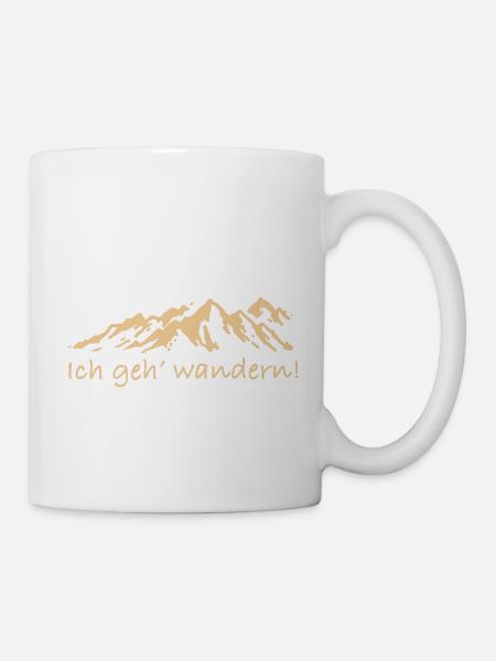 Ich geh' wandern - Tasse - Weiß