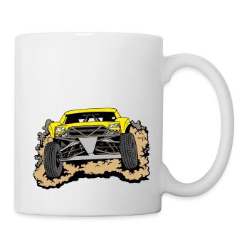 Wüstenjeep yellow - Tasse - Weiß - Rechts