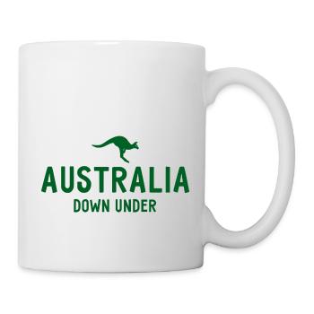 Australia - Down Under - Australien - Känguru - Tasse - Weiß - Rechts