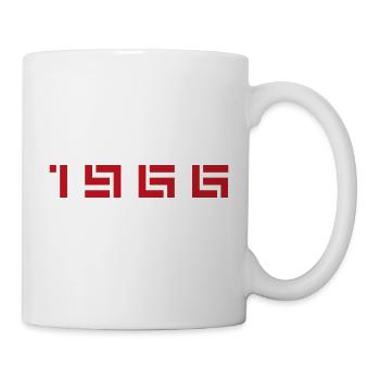 Geburtsjahr Geburtstag Born In - Made in 1966 - Tasse - Weiß - Rechts