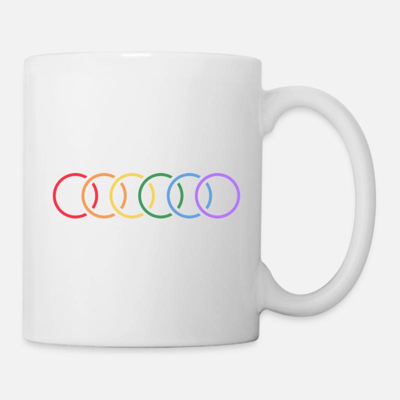 lgbt identität regenbogen human - Tasse - Weiß
