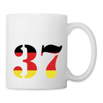 37 Numéro Jersey Allemagne - Mug blanc - blanc - Droite