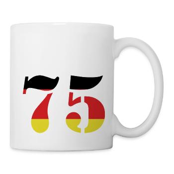 75 Number Jersey Germany - Mug - white - Right