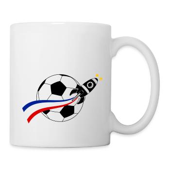 Frankreich Ballon Flagge - Tasse - Weiß - Rechts