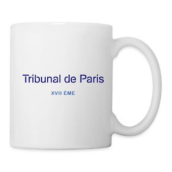 Tribunal de Paris - XVII ème - Mug blanc - blanc - Droite