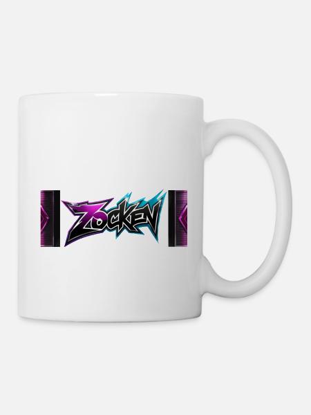 zocken - Tasse - Weiß