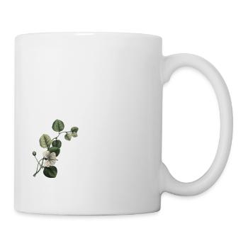 Number 25 Floral Green -25th Floral Birthday - Mug - white - Right